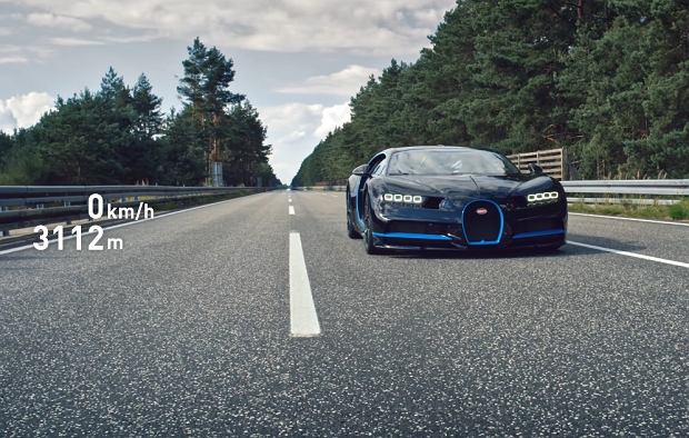 Bugatti Chiron po jeździe testowej